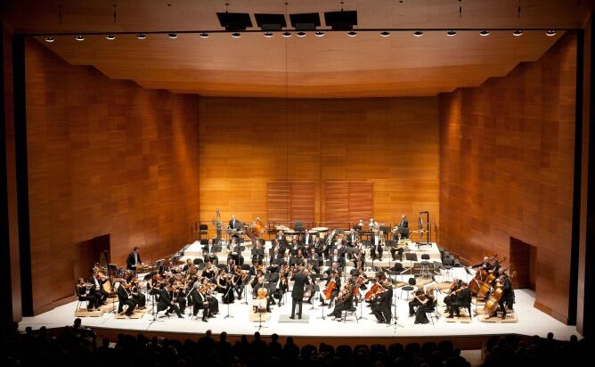 La Orquesta Sinfónica de Euskadi en uno de sus conciertos