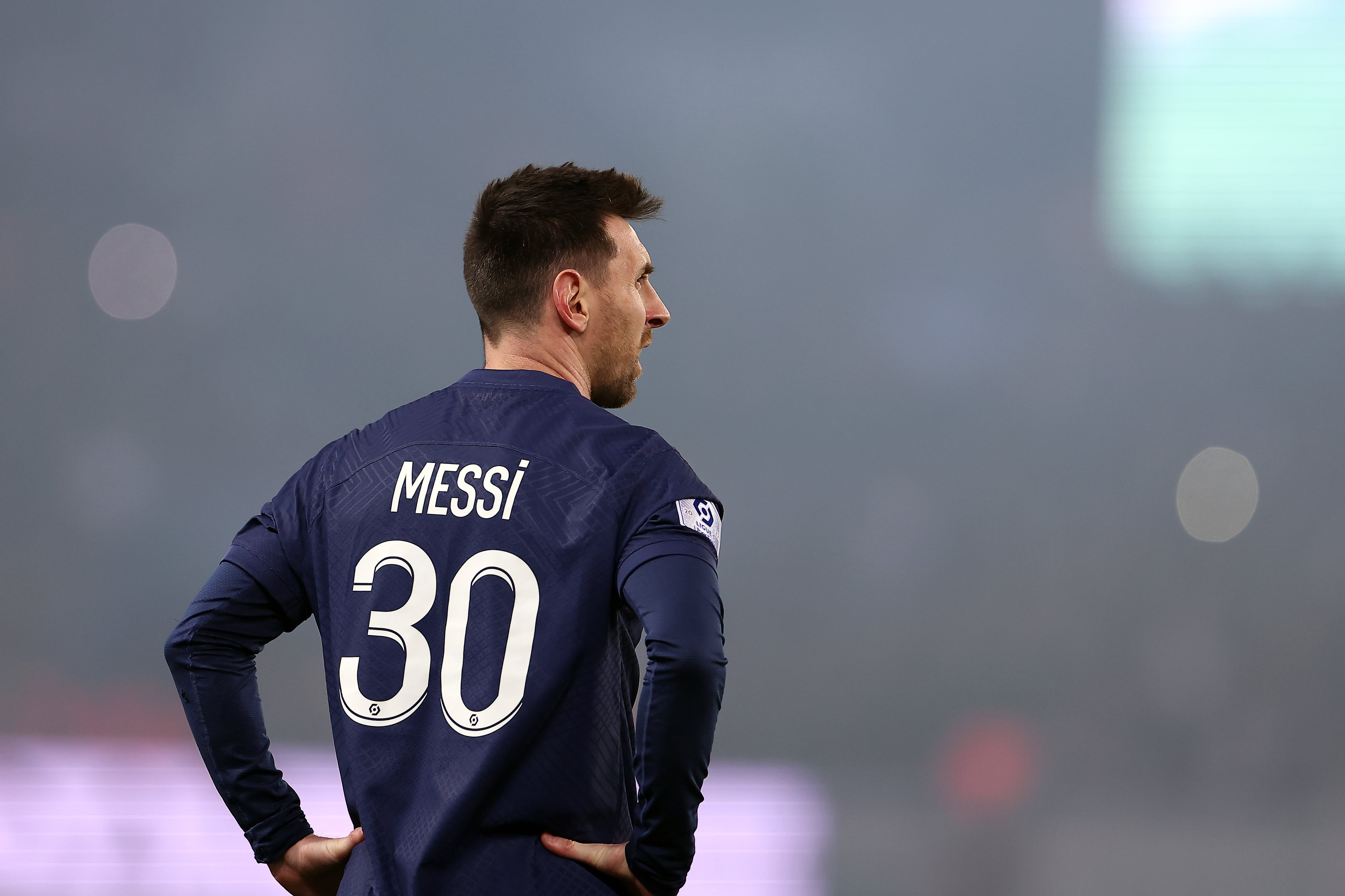 Messi durante el PSG - Nantes de la Ligue 1.