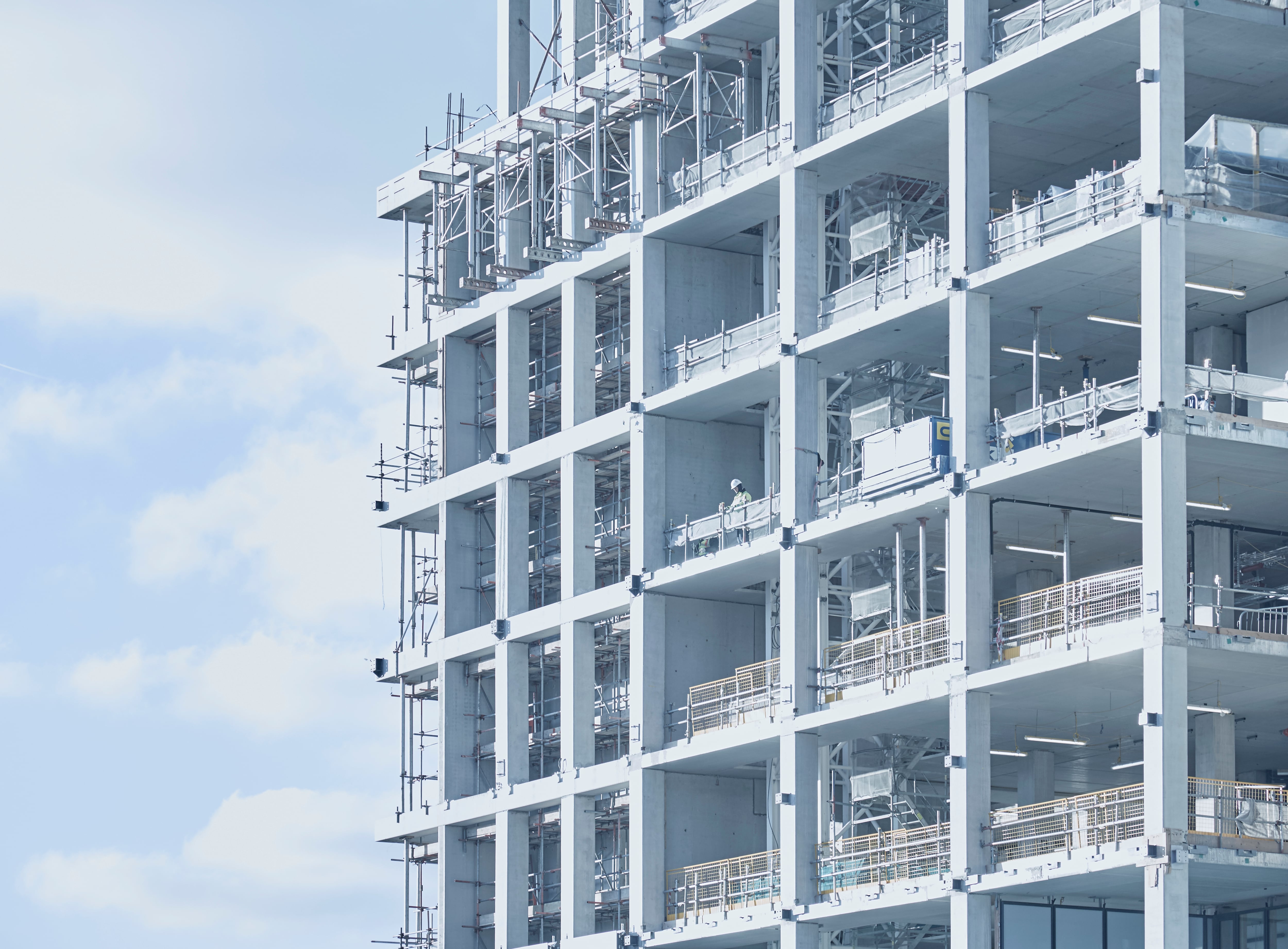 Un edificio en obras en una imagen de archivo.