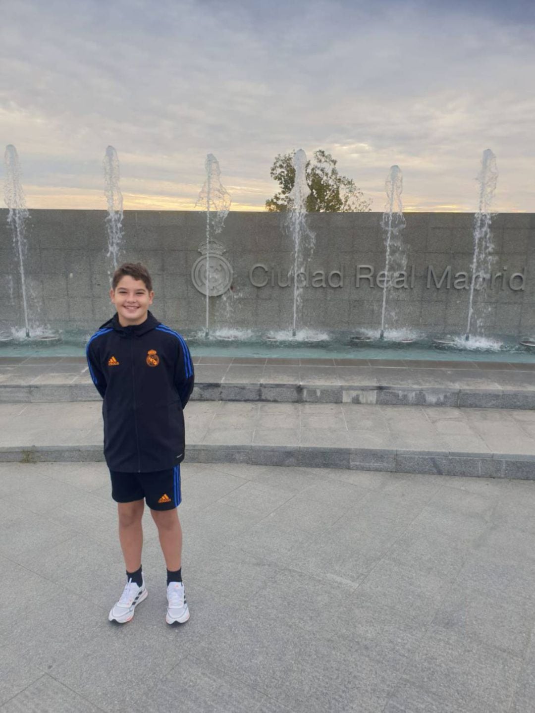 Iván Vázquez en la ciudad deportiva Real Madrid