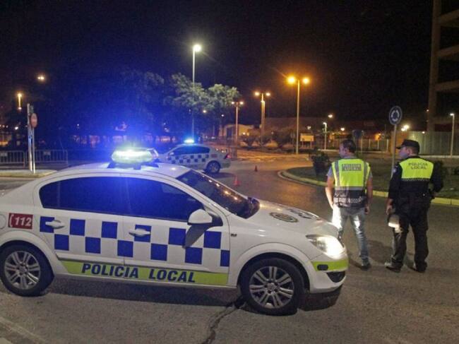 Un control de Policía Local en Algeciras.