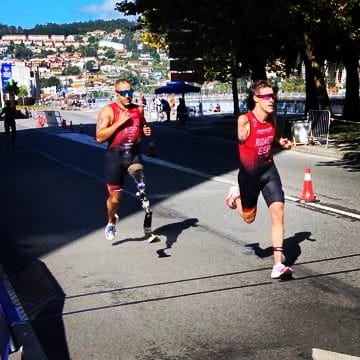 Lionel Morales en el segmento de maratón.