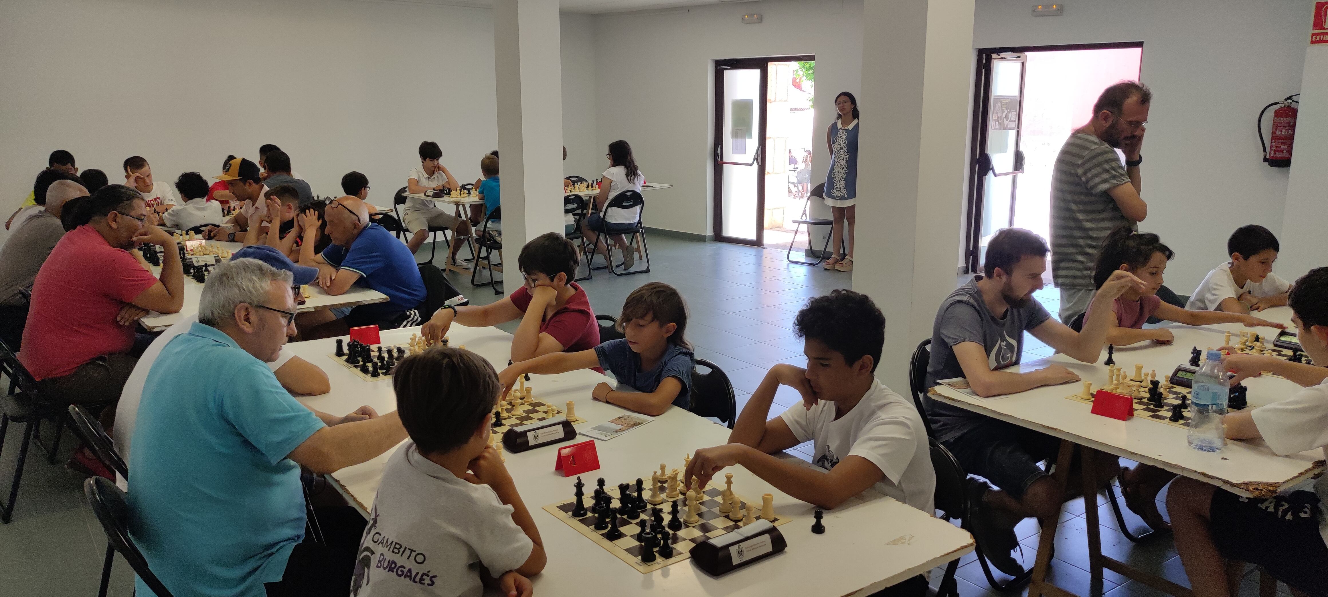 Los participantes en el VI Torneo de Ajedrez Almenar de Soria.