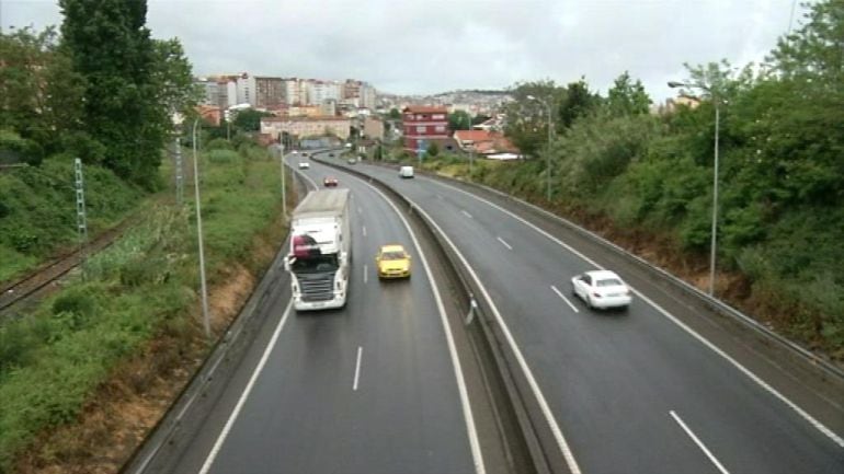 La AP-9 en el tramo que une Vigo con Redondela.