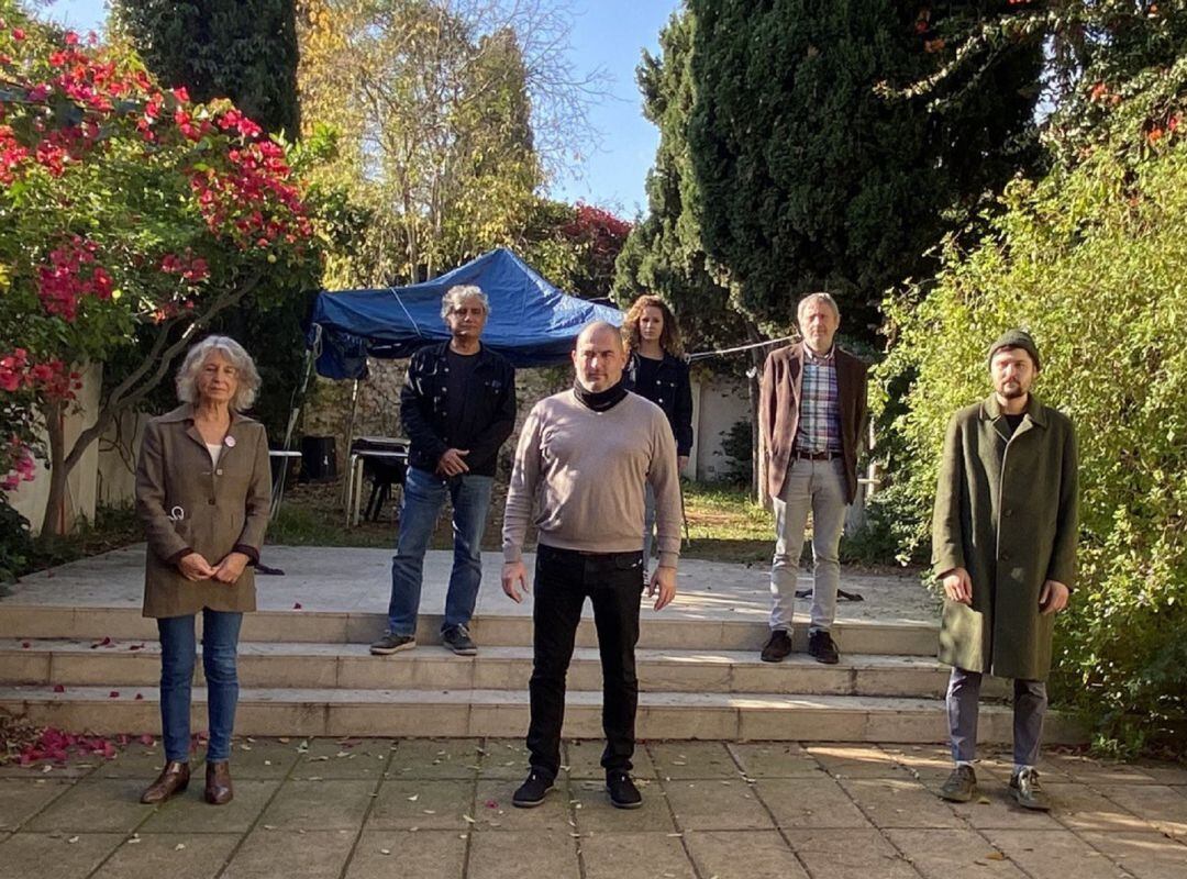 Algunos de los galardonados en el centro Can Alcover, en Palma, este miércoles.