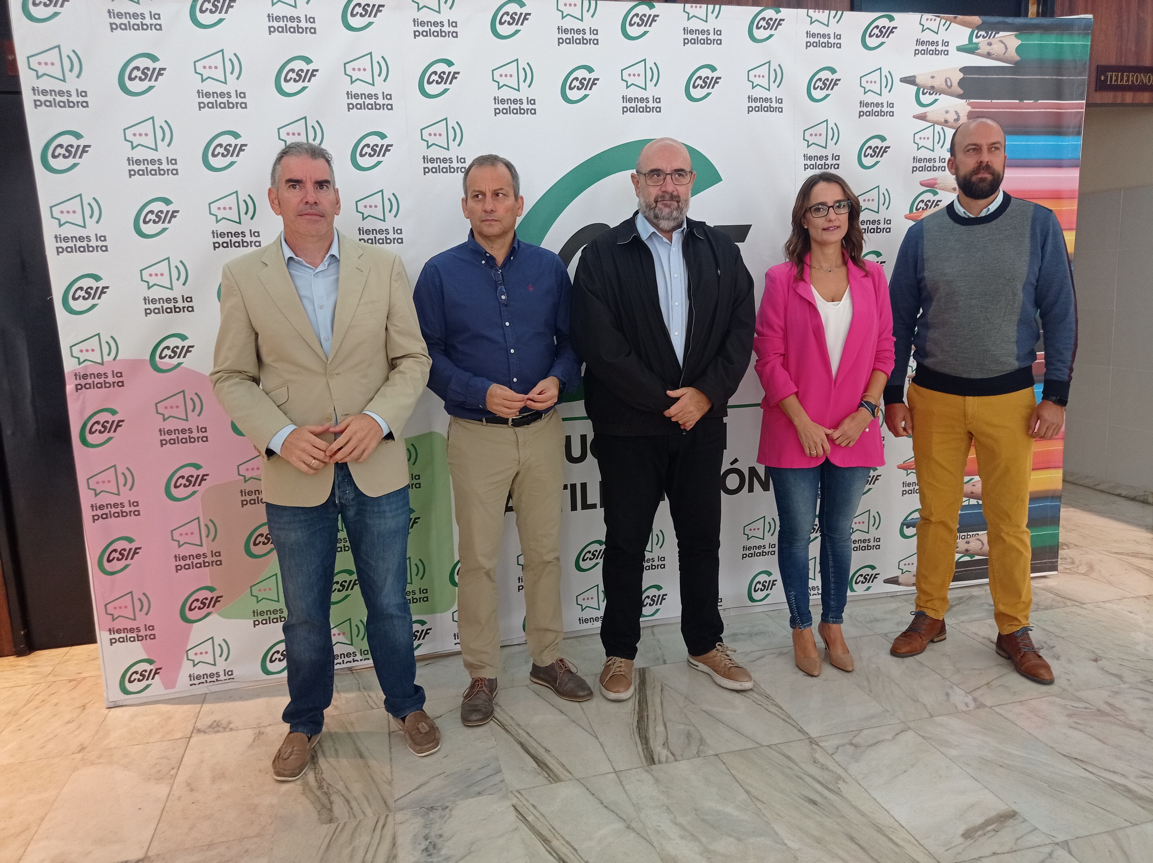 Representantes de CSIF en la jornada celebrada en Magaz de Pisuerga