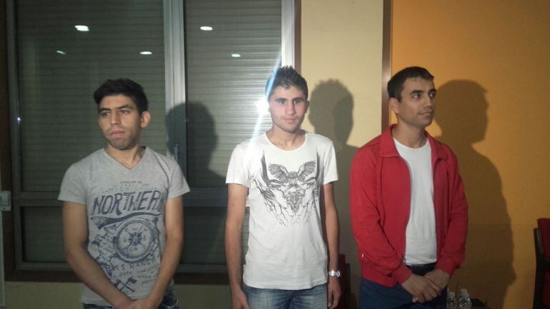 Tres de los refugiados sirios en Zaragoza