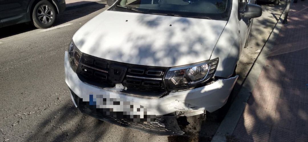 El coche de uno de los detenidos en Valdemoro