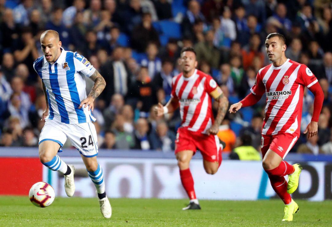 Sandro, durante el partido