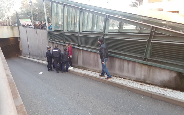 Túnel de Pío XII en el momento del accidente