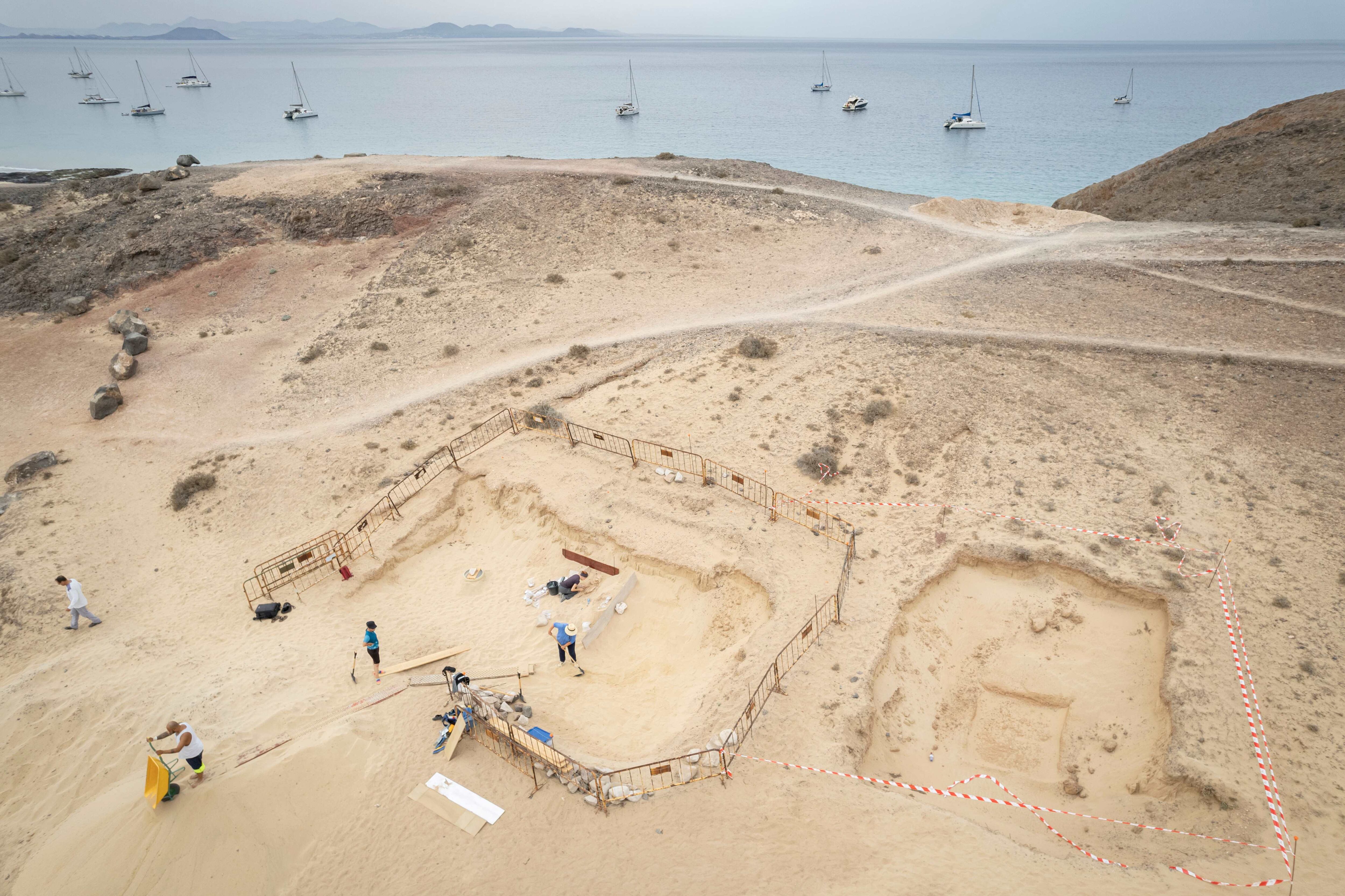 Yacimiento de San Marcial del Rubicón en Lanzarote.