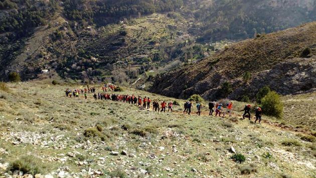 Las montañeras realizaron dos rutas perifericas por Cazorla como esta en Salvatierra