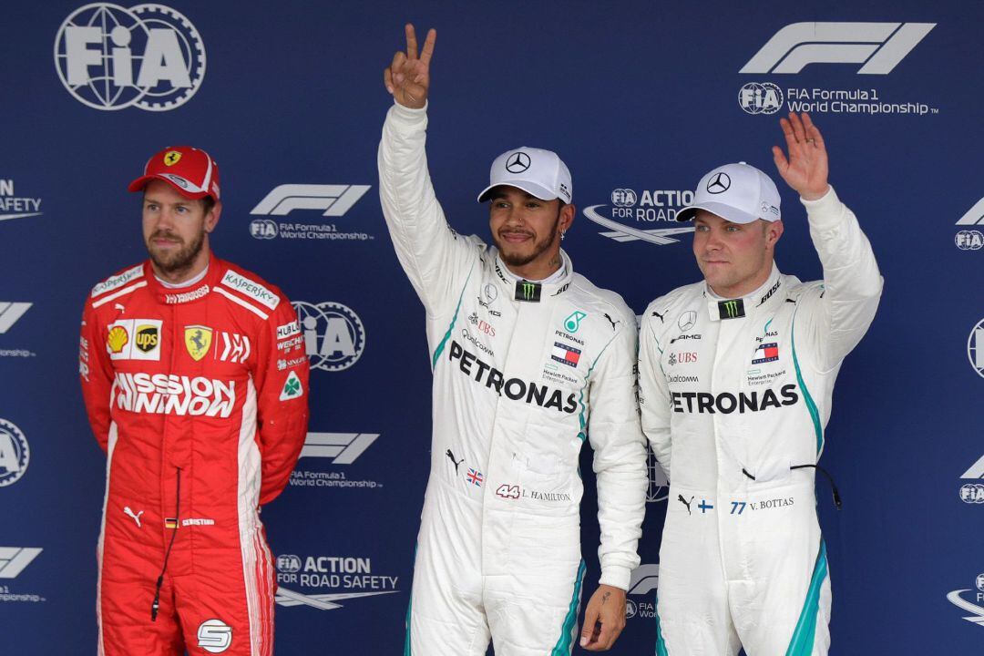 Hamilton, Vettel y Bottas encabezan la clasificación