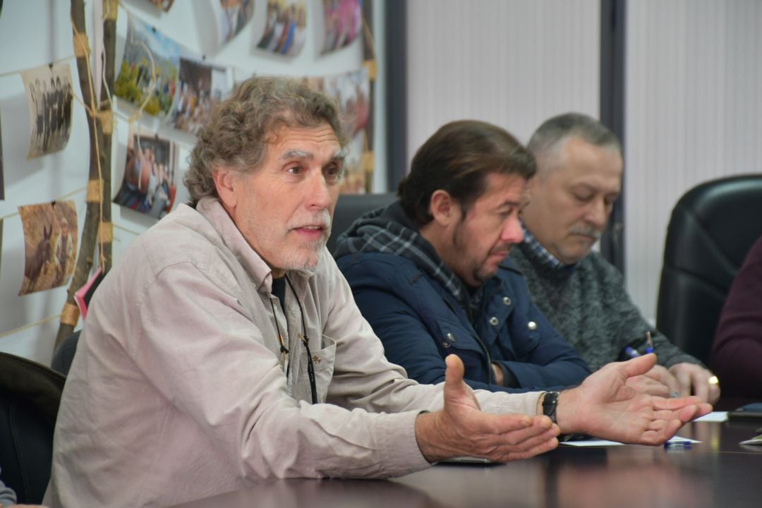 Francisco Boza, responsable de COAG Málaga, en un momento de la reunión