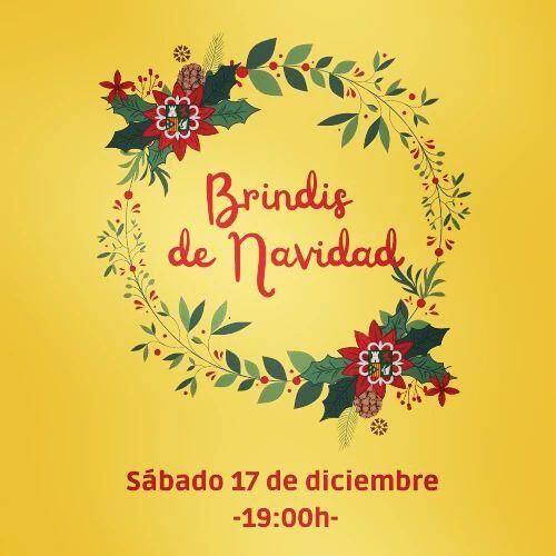 invitación para el brindis de Navidad de la Comparsa