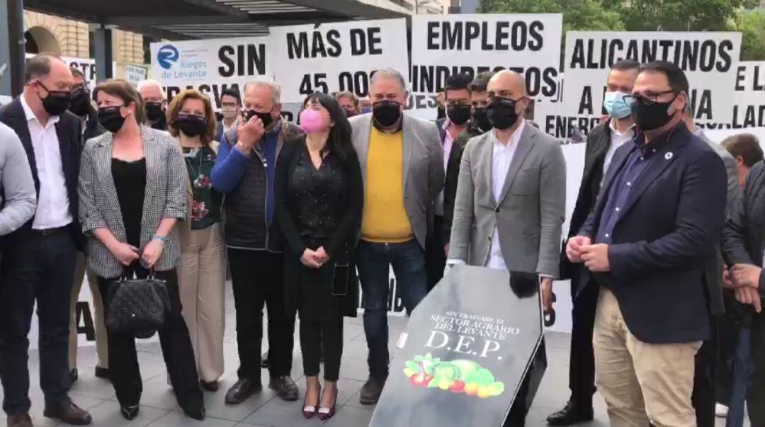 Protesta de los regantes