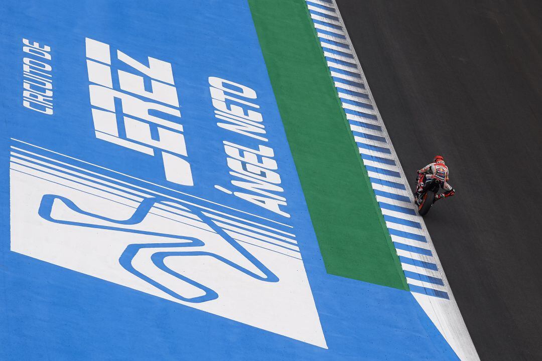 Marc Márquez, durante una sesión de entrenamientos.