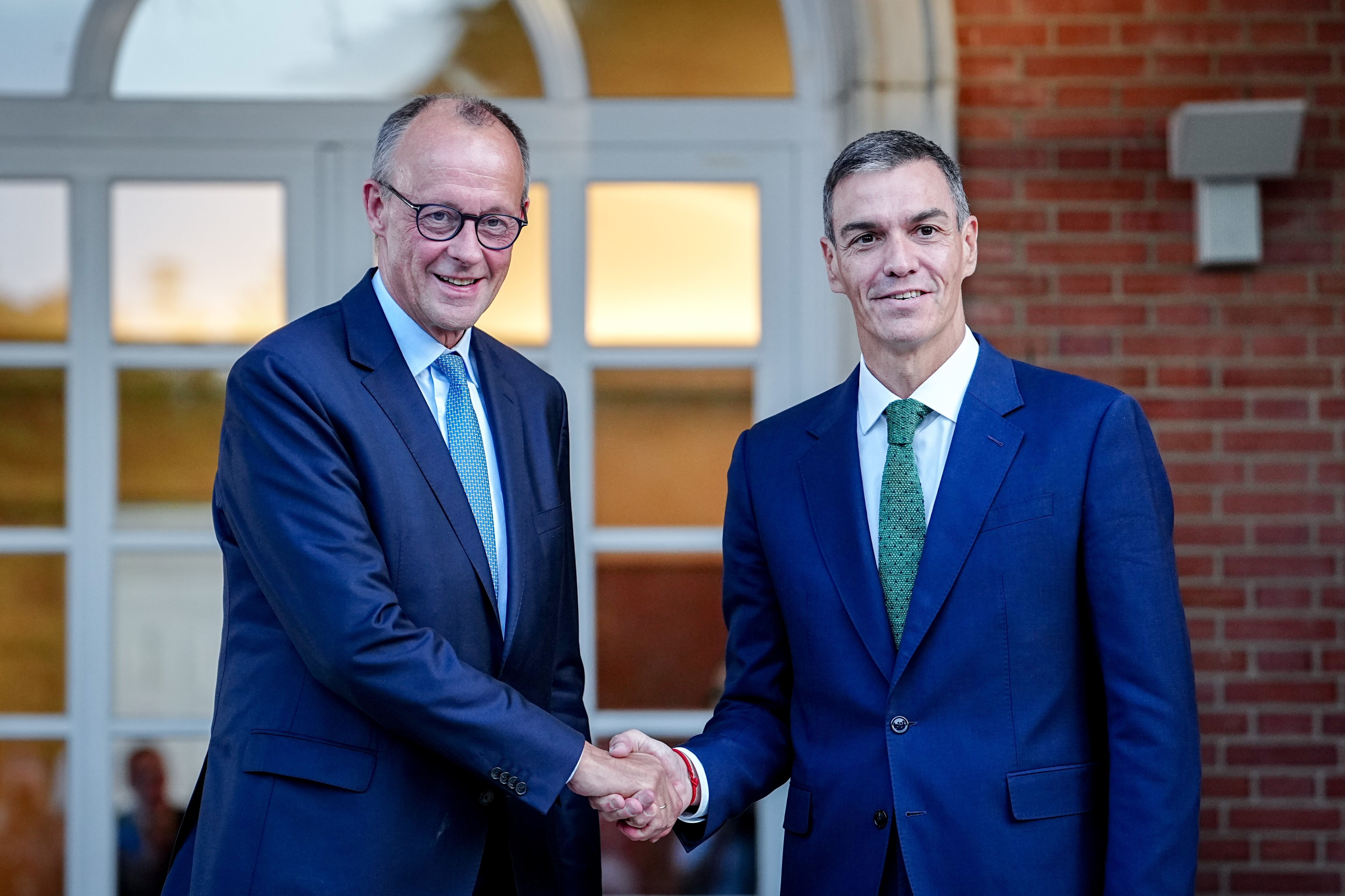 Friedrich Merz i Pedro Sánchez durant la trobada a la Moncloa el setembre de 2025