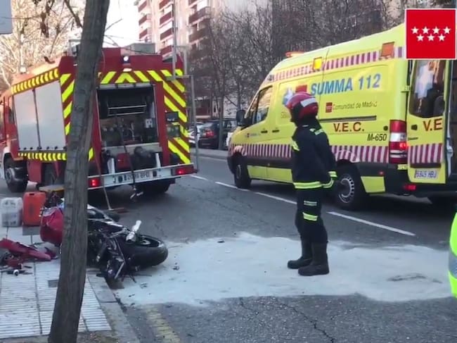 Accidente ocurrido en Alcorcón