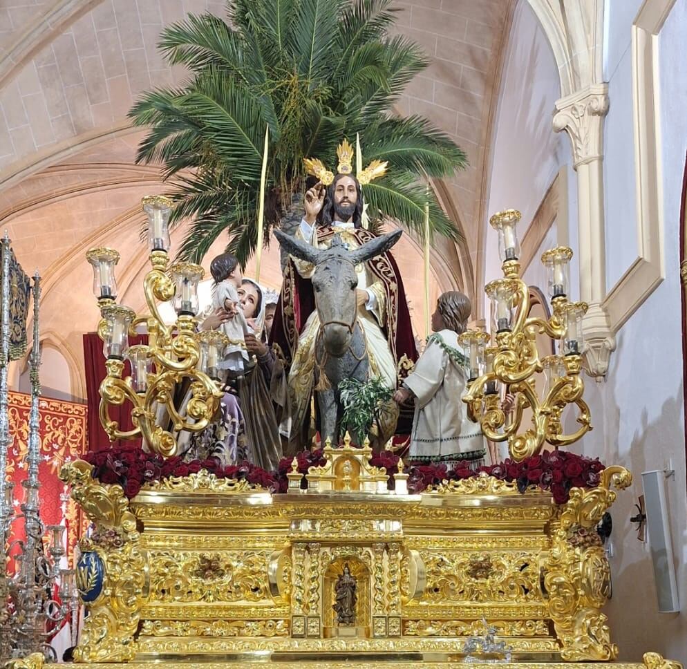 Paso de Cristo Rey de la Hermandad de la Borriquita de Jerez