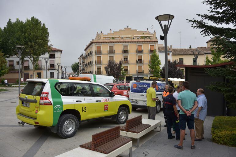 Preparativos de seguridad para la carrera del Cascamorras