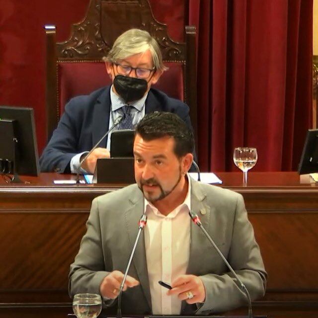 Imagen de archivo del diputado por Formentera en una intervención en el Parlament