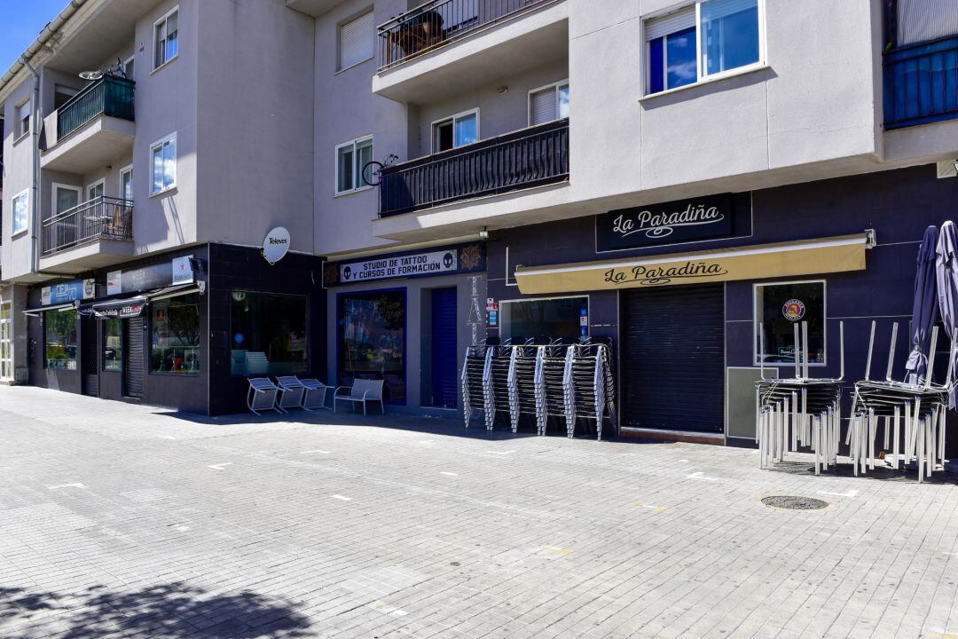 Terraza de un bar de Villanueva de la Cañada