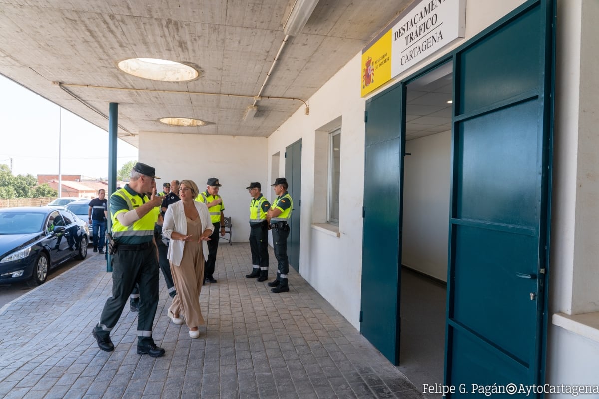 Instalaciones de Guardia Civil cedidas por el Ayuntamiento en el Parque de Seguridad de Cartagena.