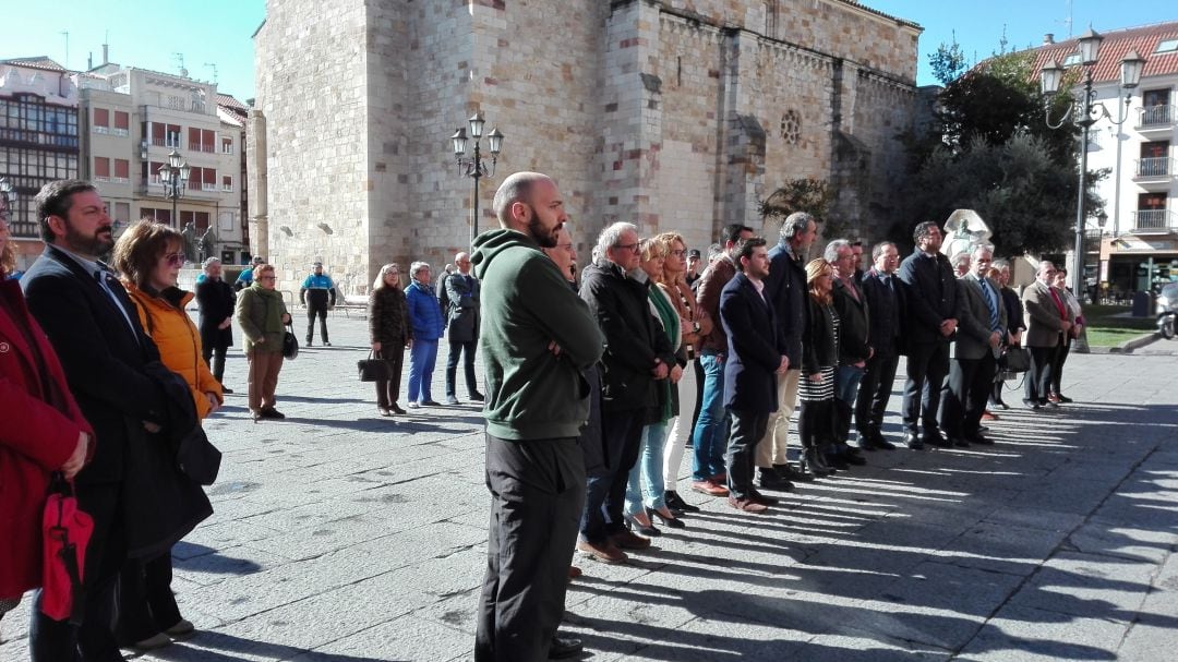 Concentración en la Plaza Mayor de Zamora en recuerdo de las víctimas de los atentados del 11-M