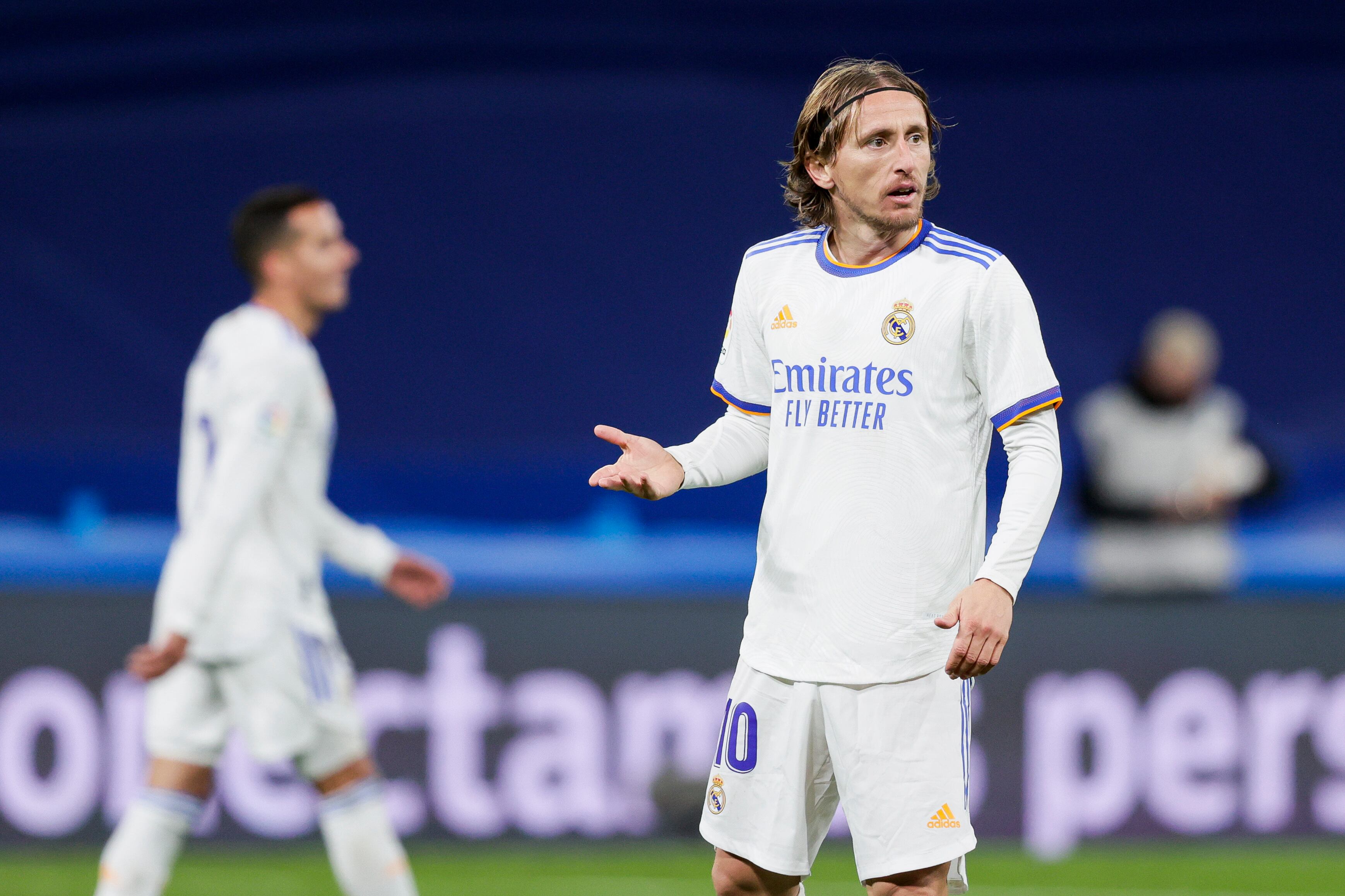Modric, durante un partido de esta temporada