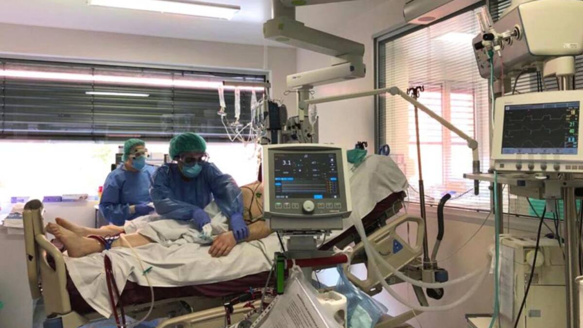 La ocupación de las UCI por pacientes COVID, casi sin cambios desde mediados de abril