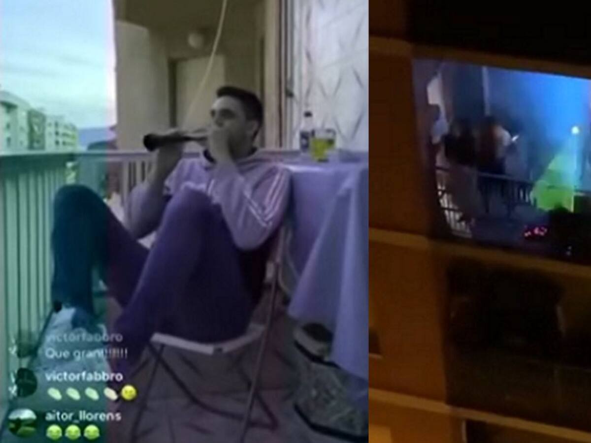 Balcones con música para hacer más llevadera la cuarentena