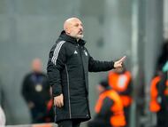 Copenhagen, Denmark - October 21: assistant coach Sergio Almenara of F.C. Copenhagen gestures during the UEFA Champions League 2025/26 League Phase MD3 match between F.C. Copenhagen and Borussia Dortmund at Parken Stadium on October 21, 2025 in Copenhagen, Denmark. (Photo by Alex Gottschalk/DeFodi Images/DeFodi via Getty Images)