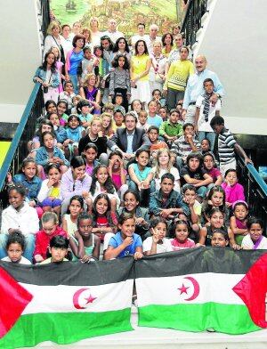 Estos son algunos de los niños saharauis que han pasado sus Vacaciones en Paz en Sevilla.