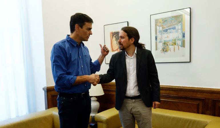Pedro Sánchez y Pablo Iglesias