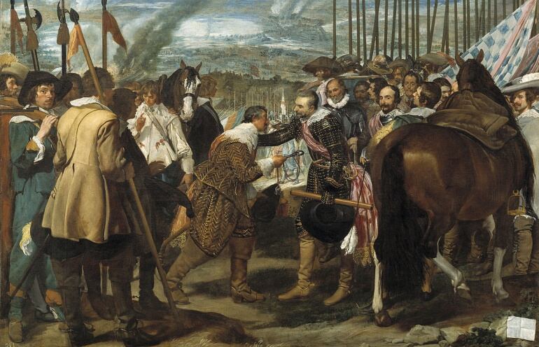 &#039;La rendición de Breda&#039;, óleo sobre lienzo de 1634 expuesto en el Museo del Prado (Madrid). 