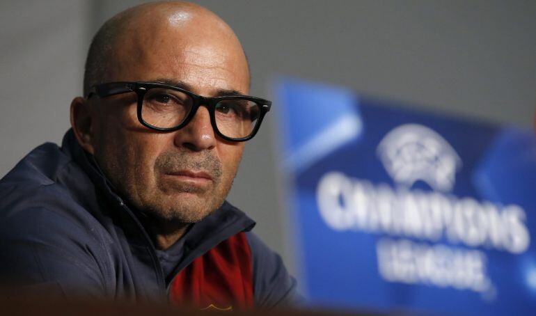 El técnico del Sevilla Jorge Sampaoli.