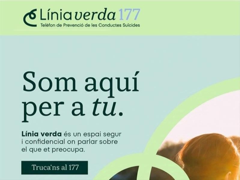 Línia Verda de prevenció del suïcidi a Andorra a través del telèfon 177