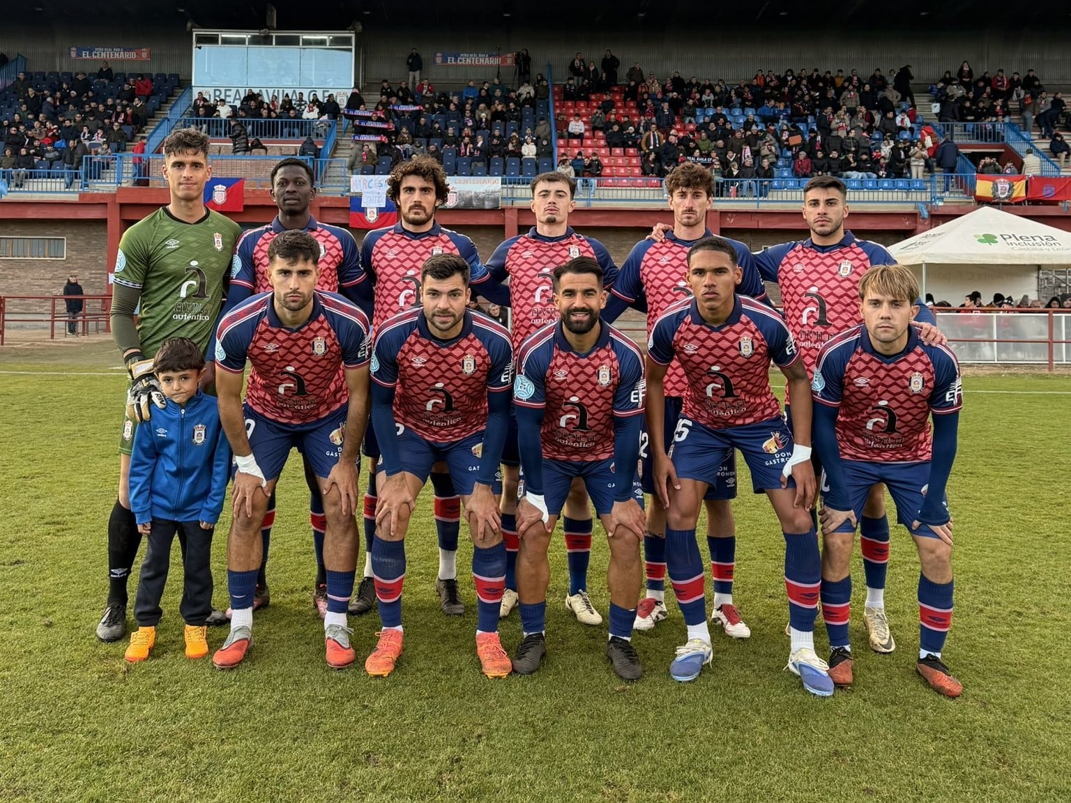 Alineación del Real Ávila frente al Burgos Promesas