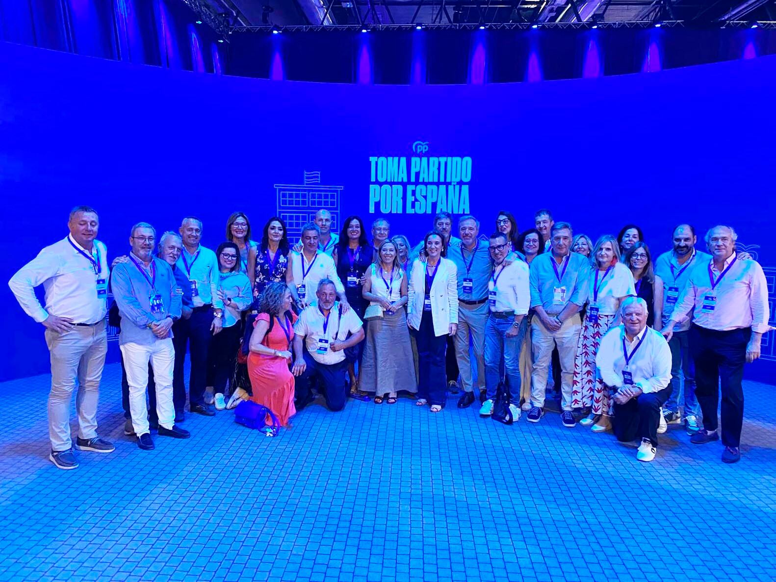 Representación aragonesa del PP en el Congreso del partido.