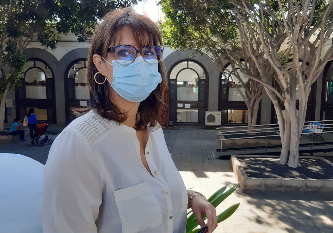 Leticia Padilla, concejal de Lanzarote en Pie en el Ayuntamiento de Arrecife.