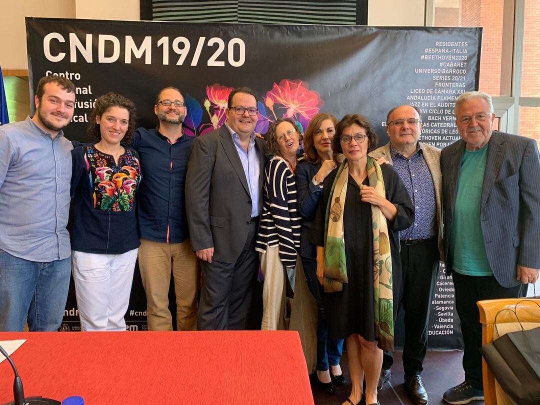 Presentación del programa del Centro Nacional de Difusión Musical con representación segoviana