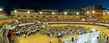 Aspecto que presentaba la Plaza de Toros de Jódar, durante la Gala, el pasado 19 deagosto