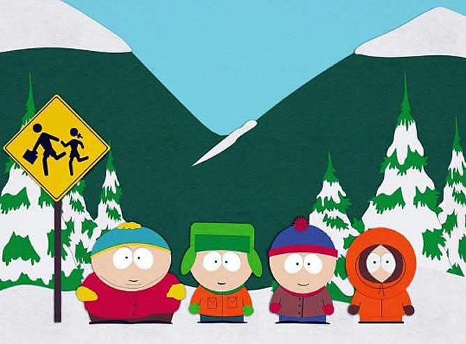 Los personajes principales de la serie South Park