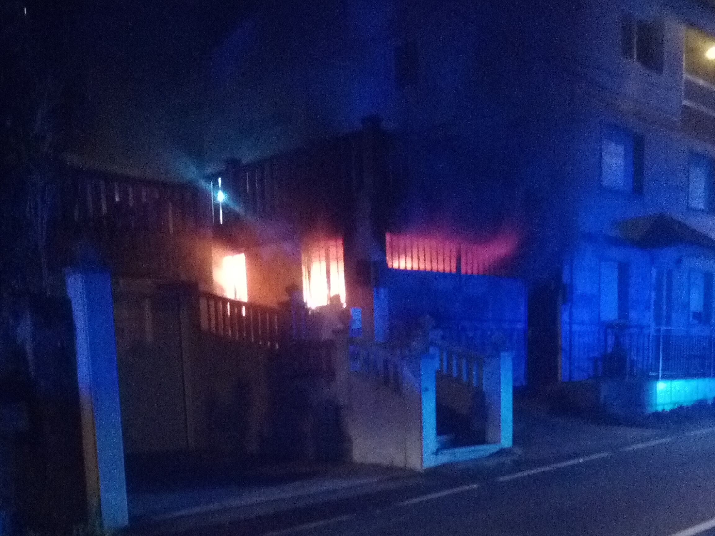 Incendio de un garaje en Cabral en Vigo