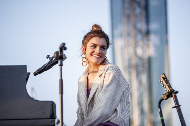 Amaia, durante su concierto en el Primavera Sound.