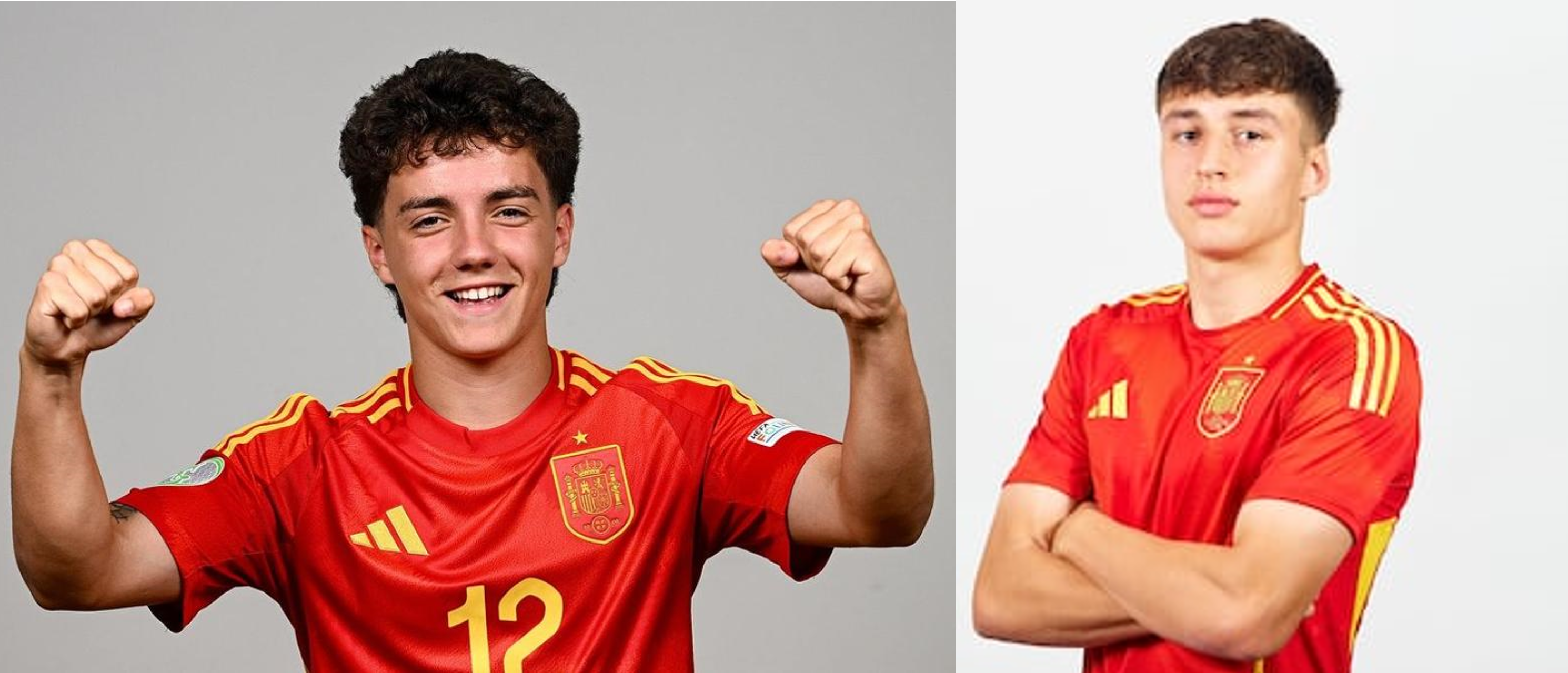 Dani Díaz y Jorge Salinas, cántabros de la Selección Española.