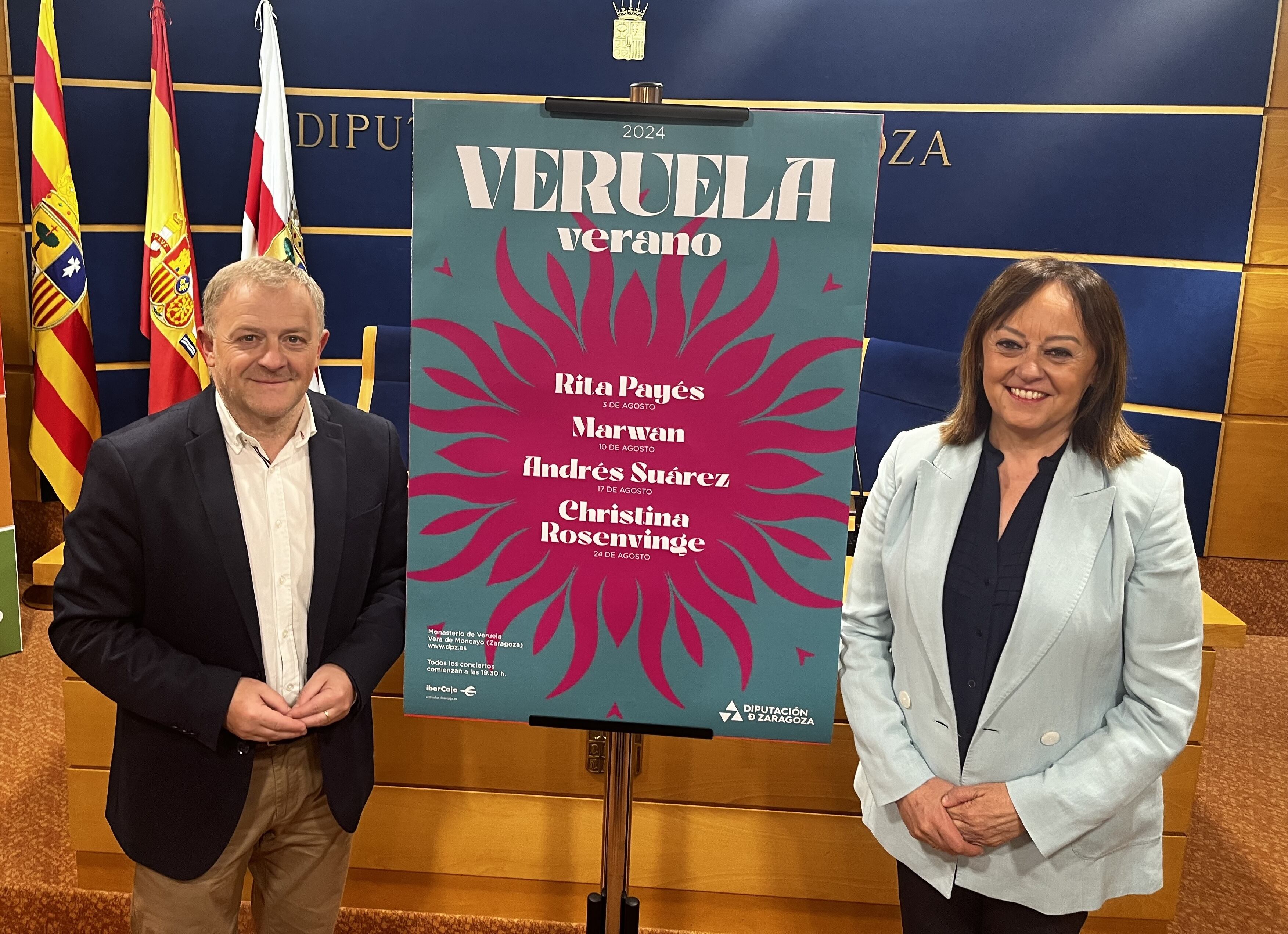 La Diputación de Zaragoza presenta el cartel del festival Veruela Verano de las tierras del Moncayo.