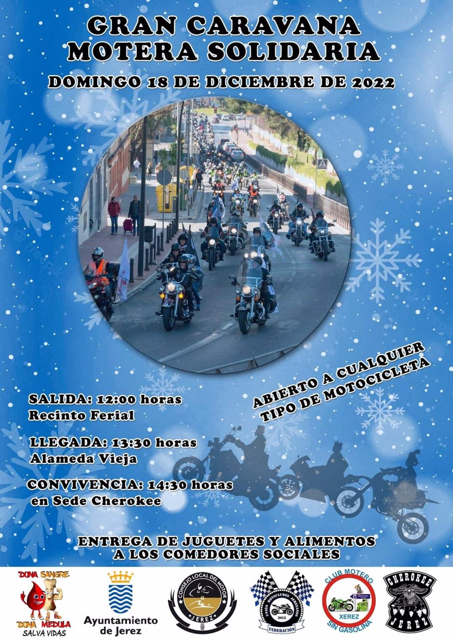 Cartel de la Caravana Motera