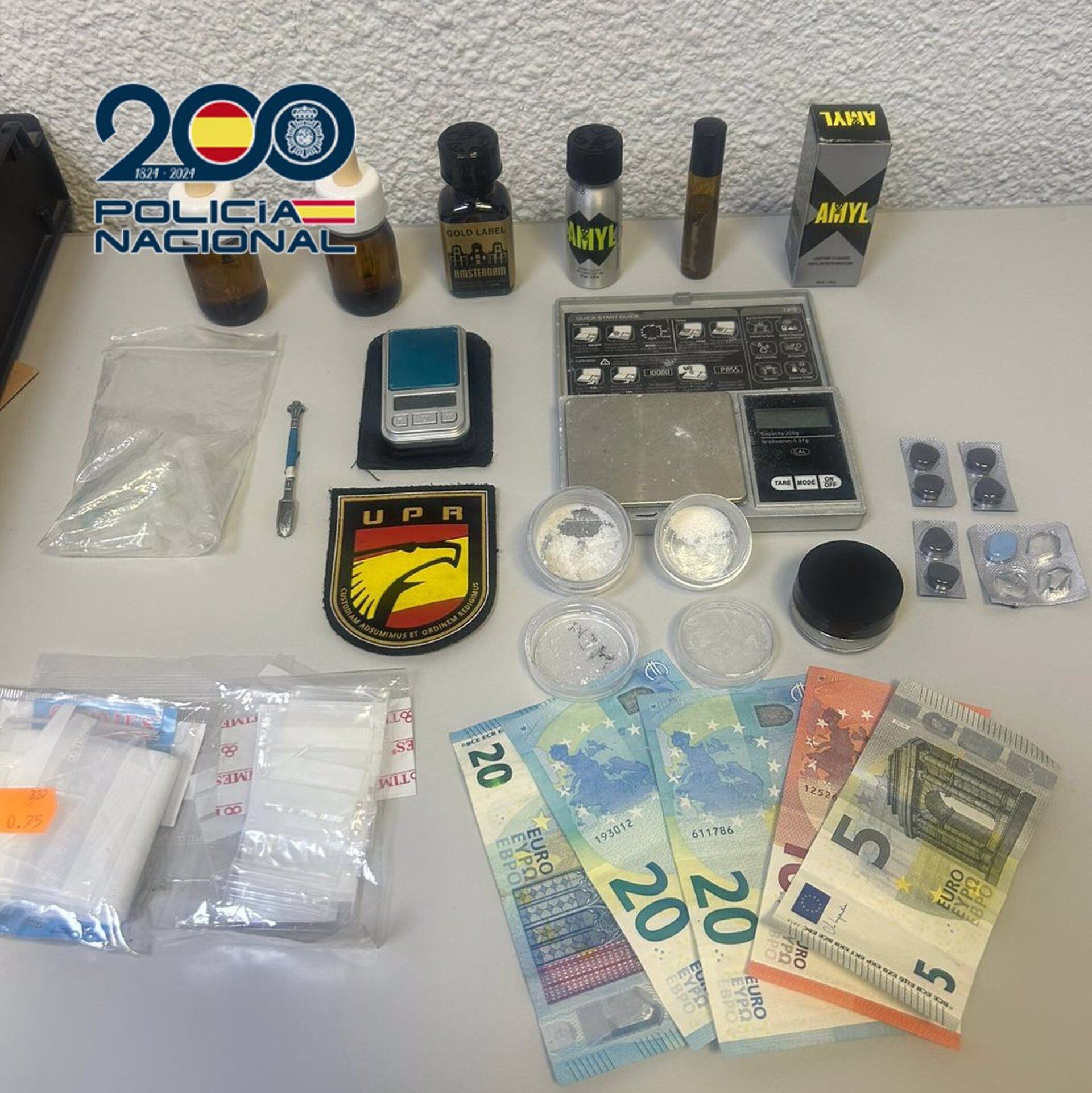 Drogas y sustancias decomisadas por la Policía Nacional